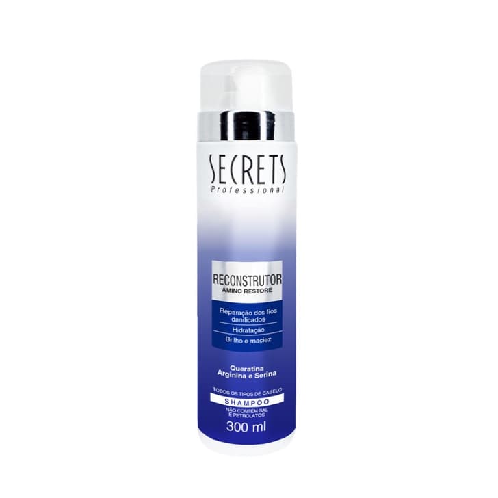 Shampoo Reconstructor Amino Restore Secrets Brasil 300 ml